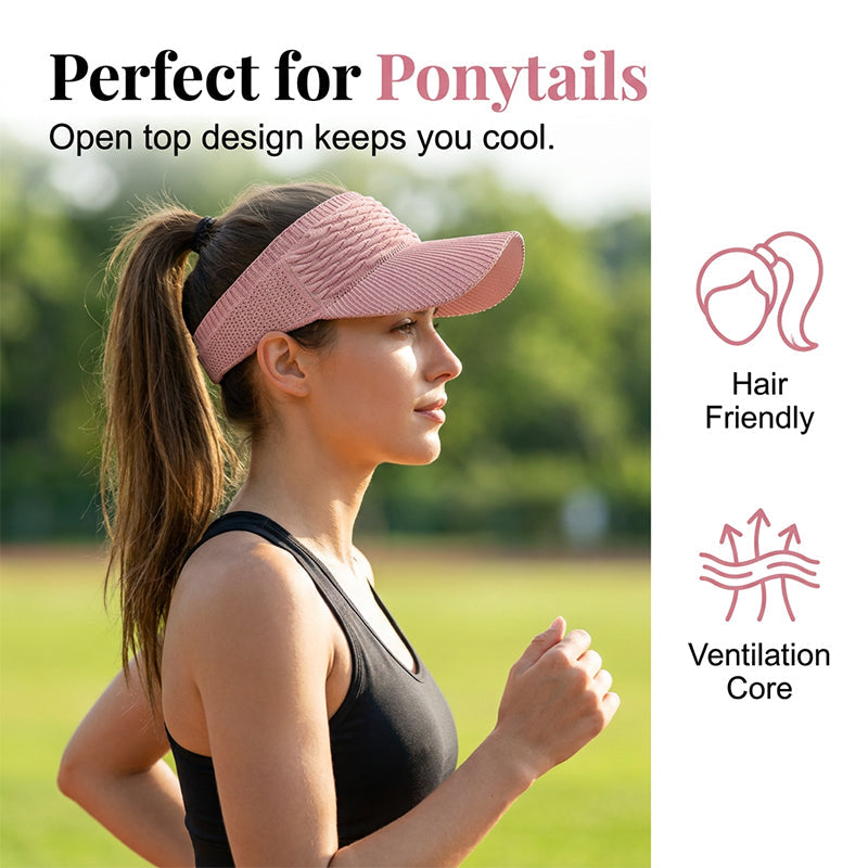 🕶️🌊Chic Knit Sun Visor Hat – Lightweight & Airy, Adds a Sporty Touch to Any Outfit – Ideal for Poolside Lounging, Beach Vacations or Outdoor Brunch 👙👗