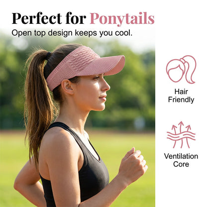 🕶️🌊Chic Knit Sun Visor Hat – Lightweight & Airy, Adds a Sporty Touch to Any Outfit – Ideal for Poolside Lounging, Beach Vacations or Outdoor Brunch 👙👗