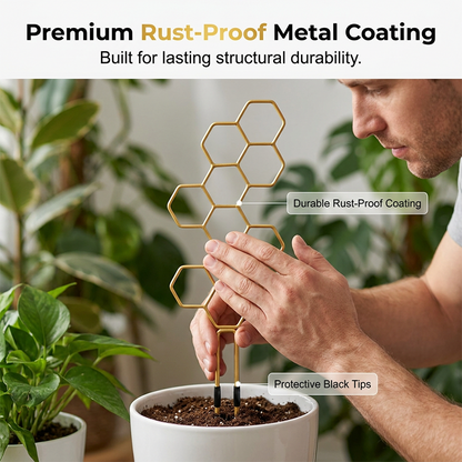 🌿Honeycomb Plant Trellis – Rust-Proof, Stackable, Easy Install 🐝