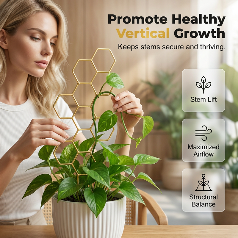 🌿Honeycomb Plant Trellis – Rust-Proof, Stackable, Easy Install 🐝