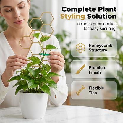 🌿Honeycomb Plant Trellis – Rust-Proof, Stackable, Easy Install 🐝