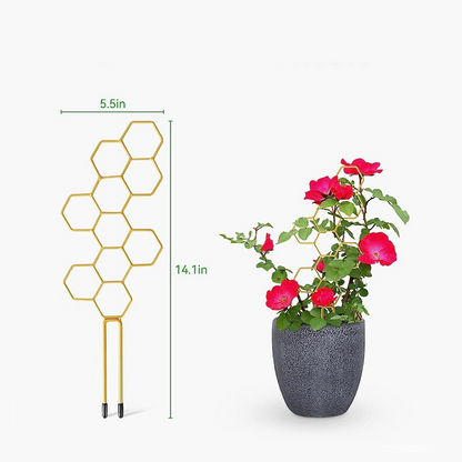 🌿Honeycomb Plant Trellis – Rust-Proof, Stackable, Easy Install 🐝