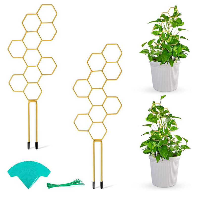 🌿Honeycomb Plant Trellis – Rust-Proof, Stackable, Easy Install 🐝