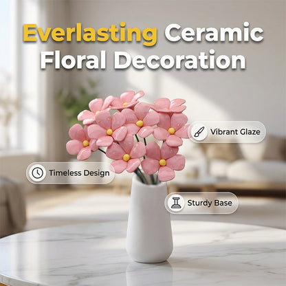 🥳 Everlasting Ceramic Floral Decoration