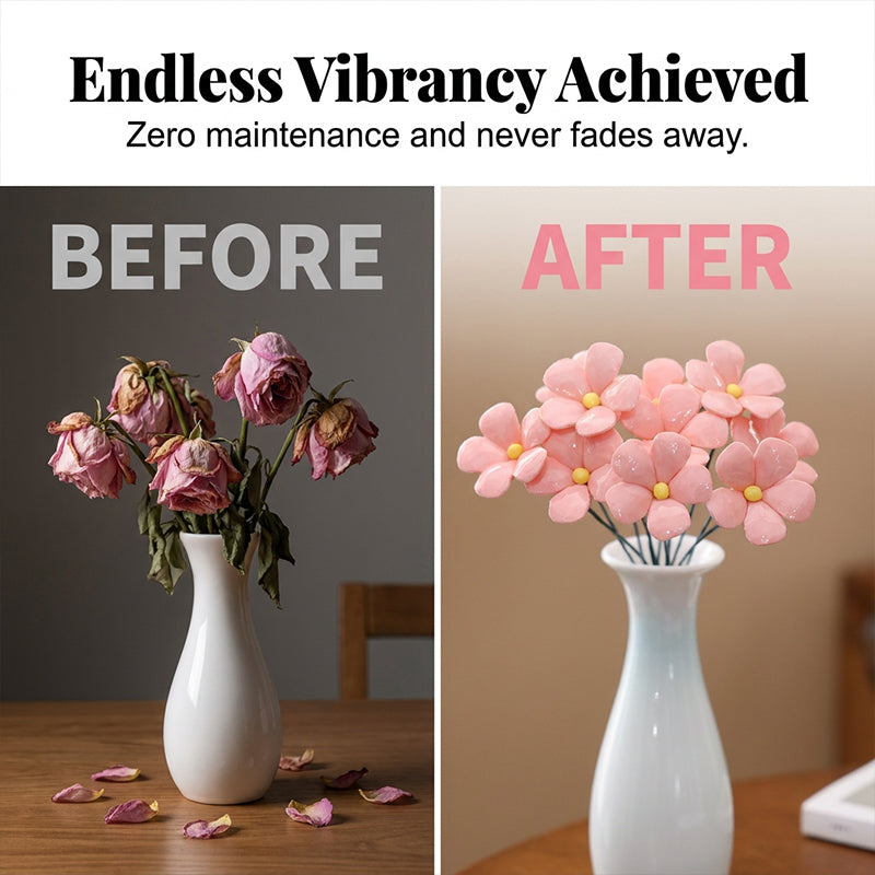 🥳 Everlasting Ceramic Floral Decoration