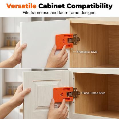 ⏰ Cabinet Door Hinge Drilling Guide – Magnetic Clamp, Precise Alignment, 35mm 🪚