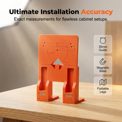 ⏰ Cabinet Door Hinge Drilling Guide – Magnetic Clamp, Precise Alignment, 35mm 🪚