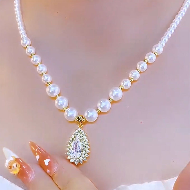 📿Women’s Vintage Style Pearl Necklace