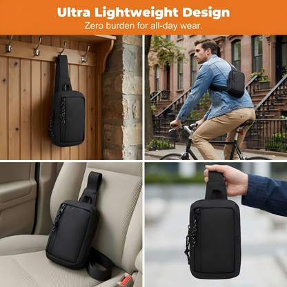 🎒💥Urban Commuter Sling Bag for Men – Minimalist, Water-Resistant, Lightweight✨