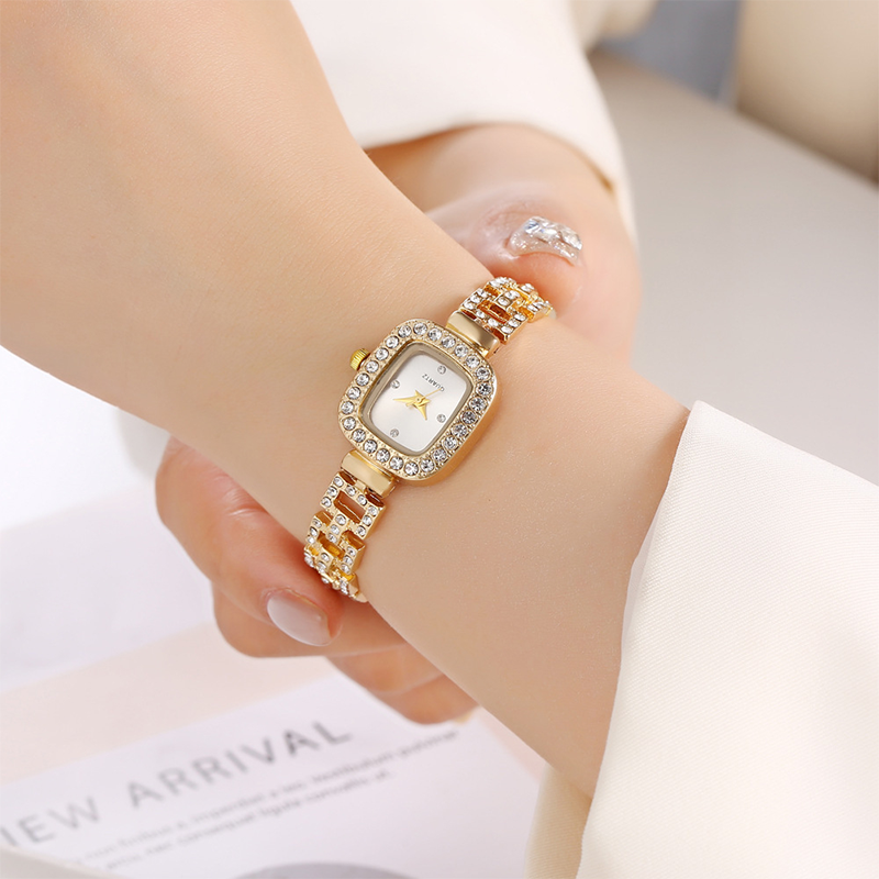 ⏰Women Drawstring Bracelet Watch Square Quartz⌚🌸
