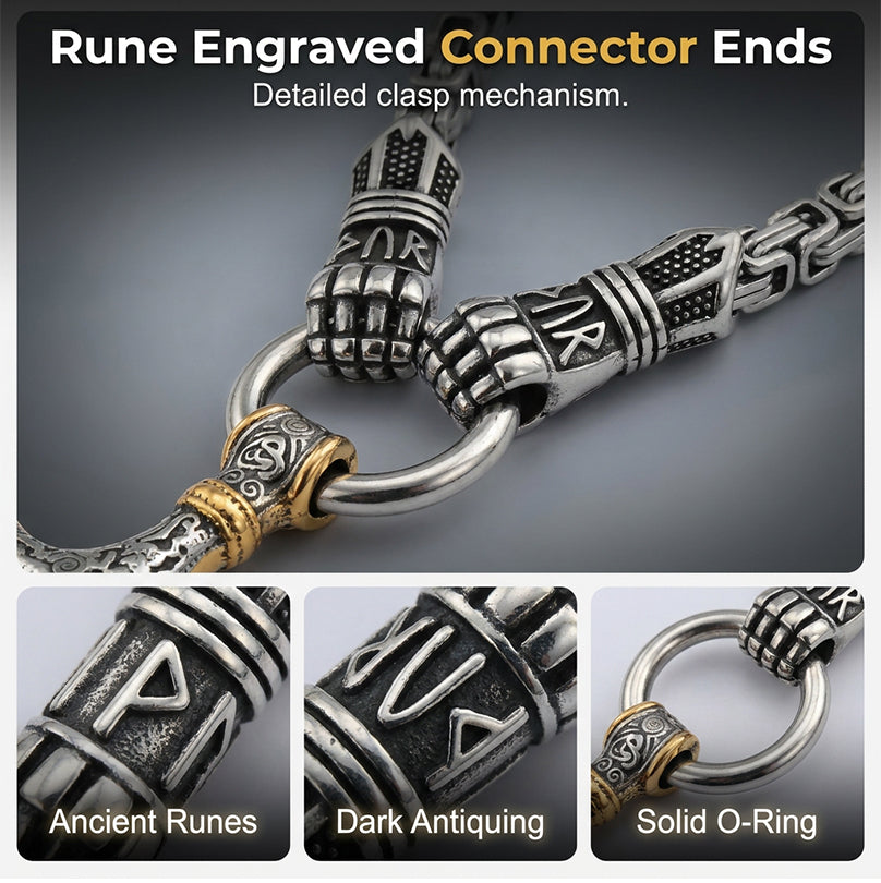 🎁2026 New Arrivals💥Viking Thor Hammer Pendant Necklace – Stainless steel with Byzantine chain – Bold & durable – perfect for daily wear or gifting ✨💪