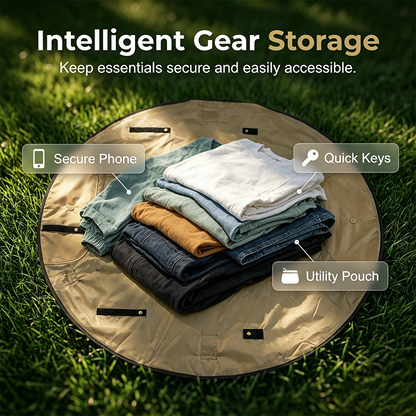 🧺✨ 2-in-1 Convertible Picnic Mat Tote Bag – Portable Large-Capacity Travel Storage Handbag ✈️📦