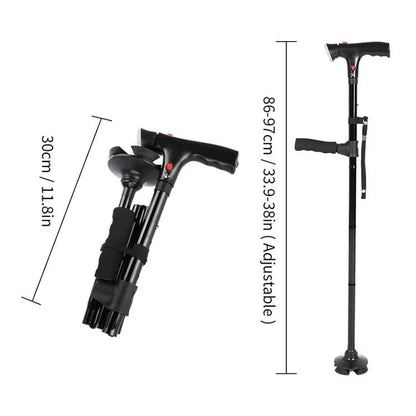 🦯 50% OFF NOW! ⏰ Multifunctional Folding Elderly Cane – Lightweight & sturdy – Adjustable height, ergonomic grip – perfect for mobility support at home or travel 🌿✨