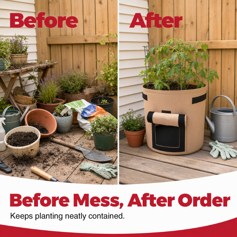 📢📢50% OFF !! ⏰Thickened Grow Bag with Handle