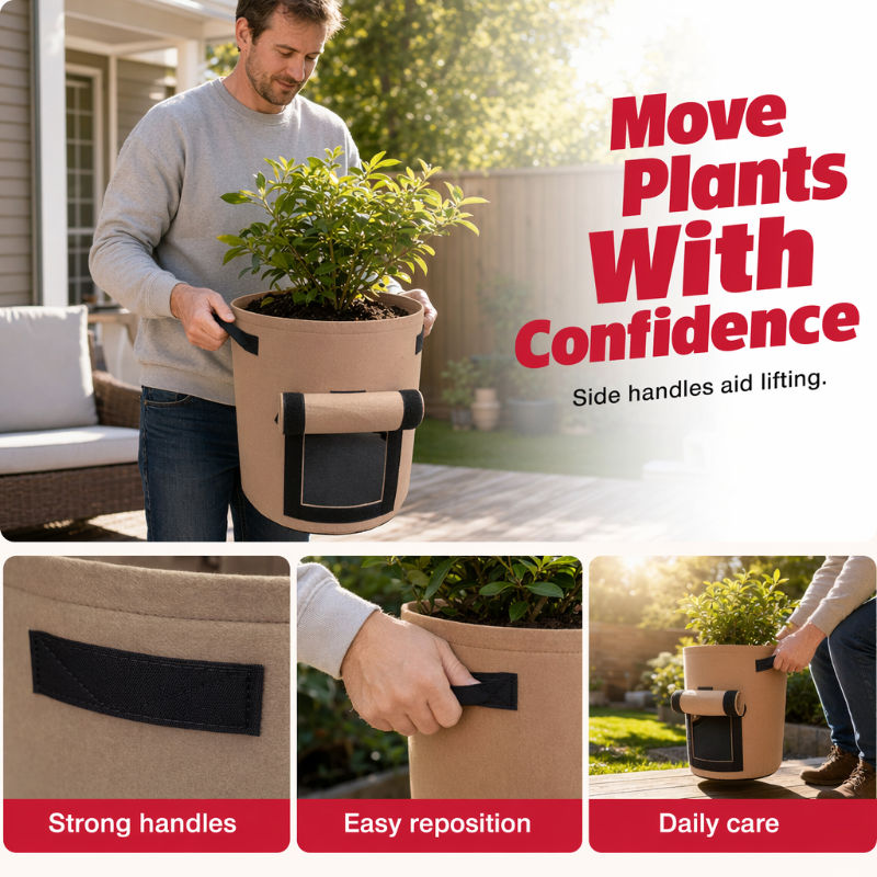 📢📢50% OFF !! ⏰Thickened Grow Bag with Handle