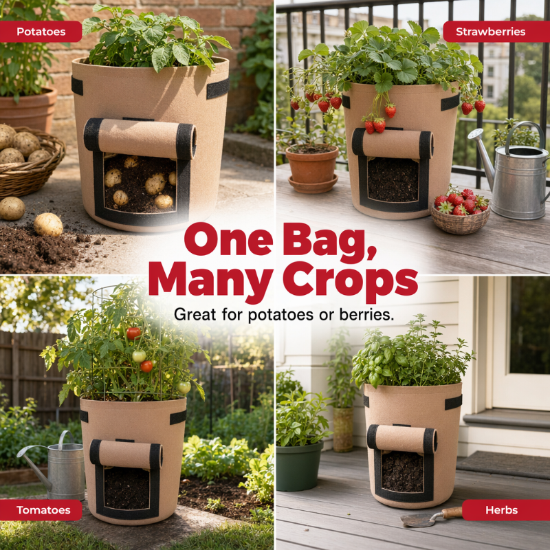 📢📢50% OFF !! ⏰Thickened Grow Bag with Handle