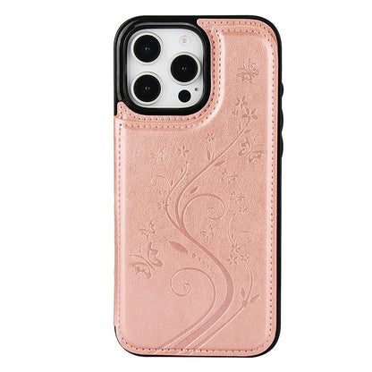 Elegant Floral Card Holder Phone Case