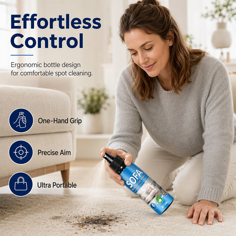 🥳2026 HOT SALE🥳💞50K+ SOLD!🛋️✨ No‑Rinse Fabric Cleaner Spray – Just spray & wipe – no water, no rinsing. Perfect for sofas, carpets & upholstery – fresh in minutes! 🧼💨