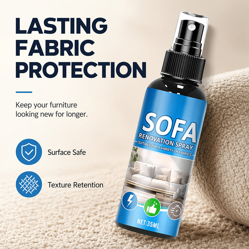 🥳2026 HOT SALE🥳💞50K+ SOLD!🛋️✨ No‑Rinse Fabric Cleaner Spray – Just spray & wipe – no water, no rinsing. Perfect for sofas, carpets & upholstery – fresh in minutes! 🧼💨