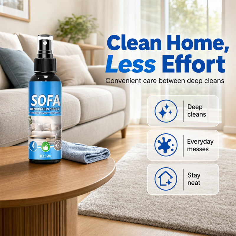 🥳2026 HOT SALE🥳💞50K+ SOLD!🛋️✨ No‑Rinse Fabric Cleaner Spray – Just spray & wipe – no water, no rinsing. Perfect for sofas, carpets & upholstery – fresh in minutes! 🧼💨