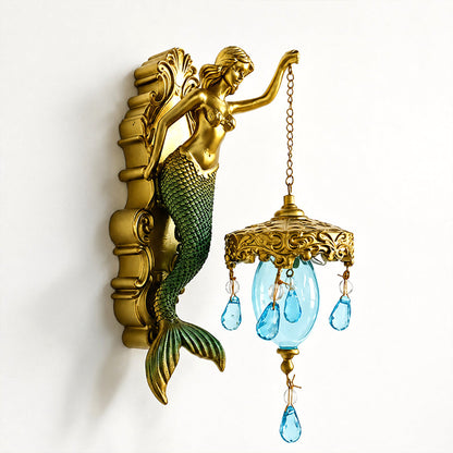 🧜‍♂️🛋️Vintage Mermaid Wall Sconce🏘️
