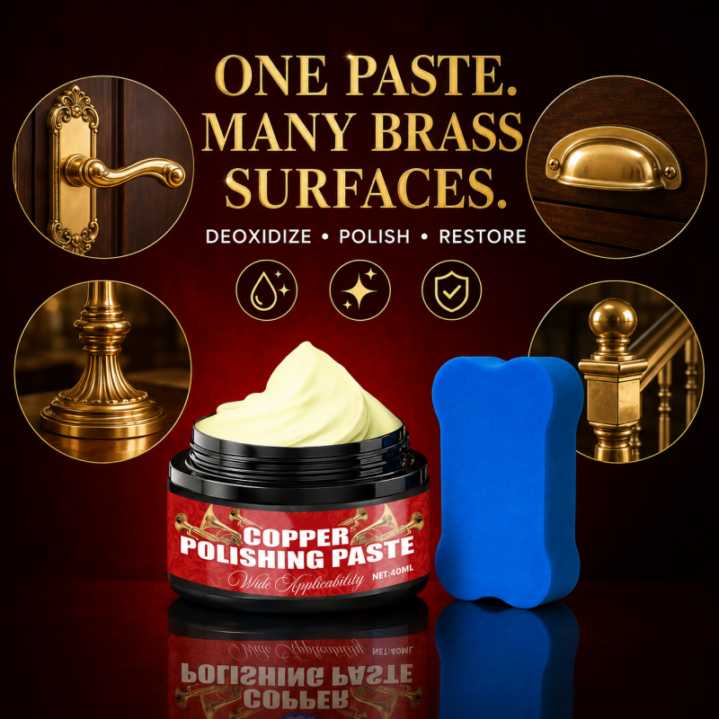 🥳2026 HOT SALE🥳💞50K+ SOLD!🧽✨ Copper Brass Polish Paste – Restores tarnished brass & copper to brilliant shine. Removes oxidation & fine scratches – perfect for antiques & instruments! 🎺🛡️