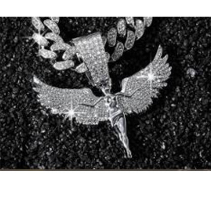 📢📢50% OFF !! ⏰Men's Sprakling Rhinestone Pendant Necklace