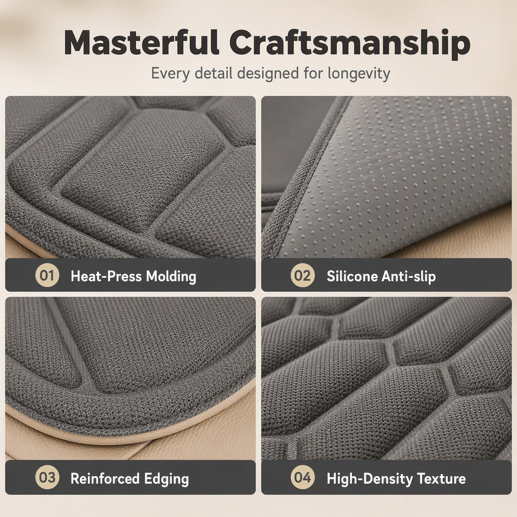 Breathable Car Seat Cushion – Padded Non-Slip Seat Cushion For Cars, SUVs, And Vans