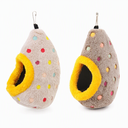 🐦Hanging Warm Cotton Bird Nest Hammock Egg Shaped Cage Bed