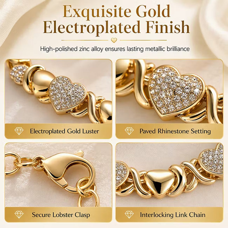 Classic Heart Shape Jewelry 4-Piece Set📿💍💖