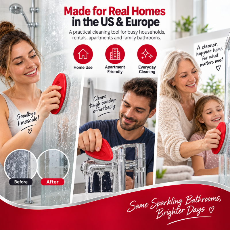 Limescale Remover Bathroom Cleaning Brush