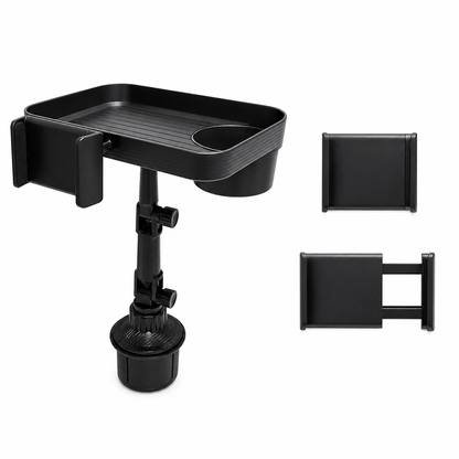 3 in 1 Multifunctional Car Cup Holder Phone Mount with Tray and Storage Organizer🚗📱🥤🍔